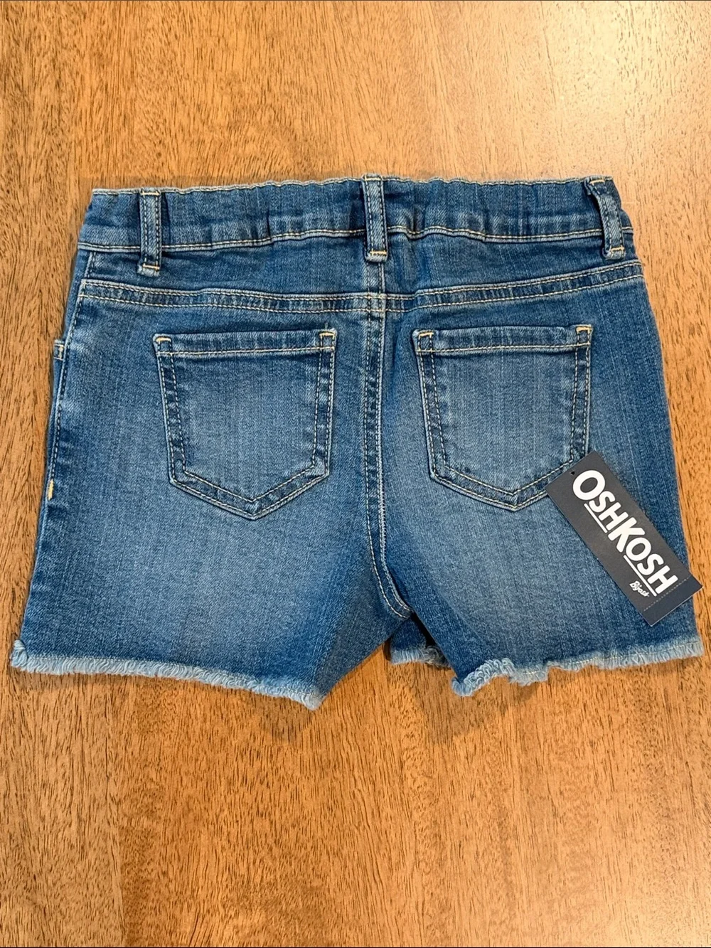 Oshkosh Girls 5T Denim Floral Shorts